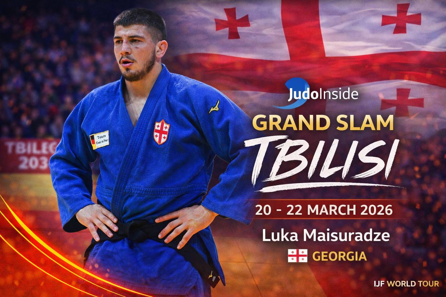 Luka Maisuradze delivers home gold at U90kg in Tbilisi